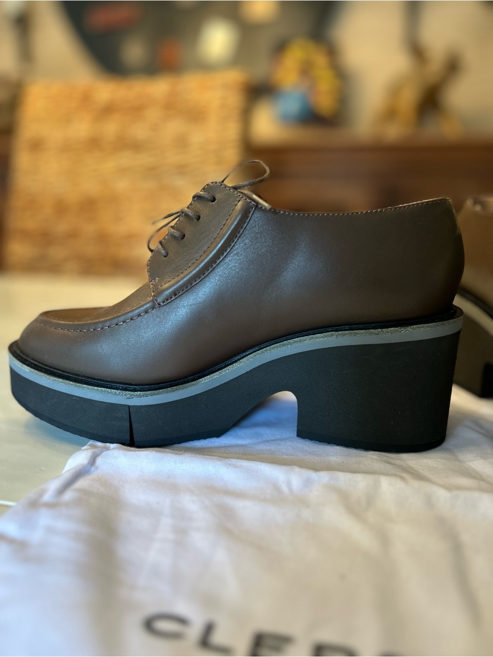 Robert Clergerie Derby Platform Lace-Up Shoes